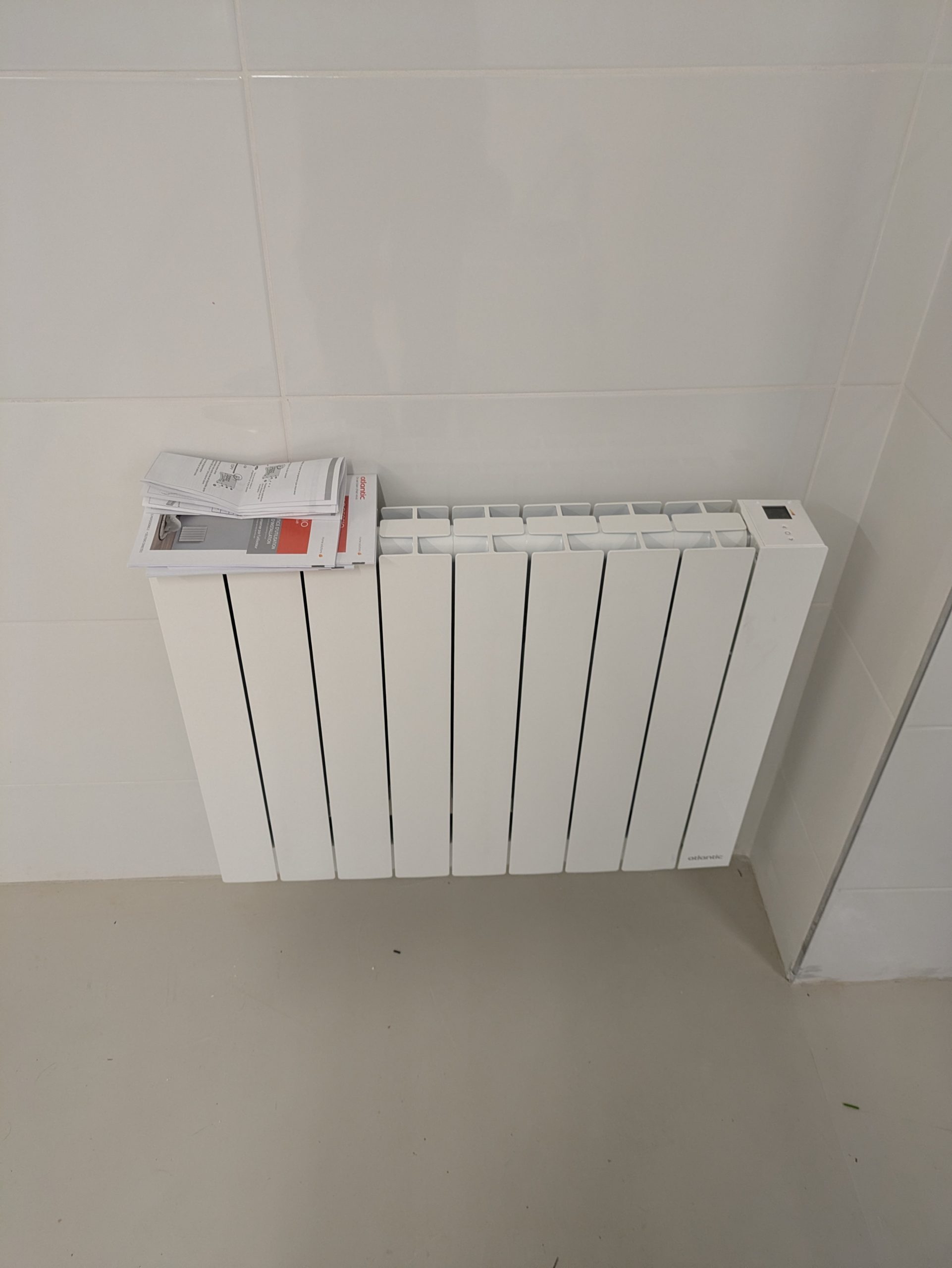 Installation d'un radiateur électrique (2)